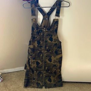 Camo Fashion Nova Overall Dress